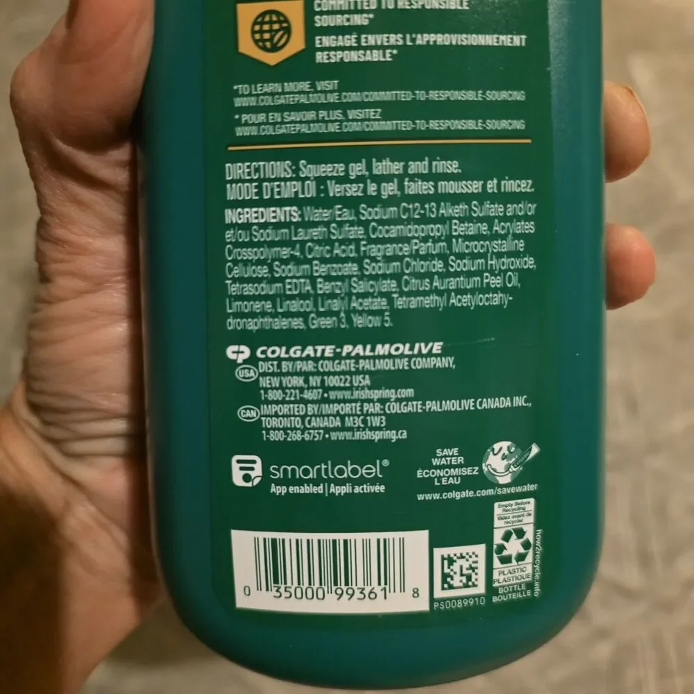 Irish Spring Active Scrub Exfoliating Gel Body Wash Citrus Scent 20 fl oz